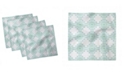Ambesonne Floral Set of 4 Napkins, 12" x 12"